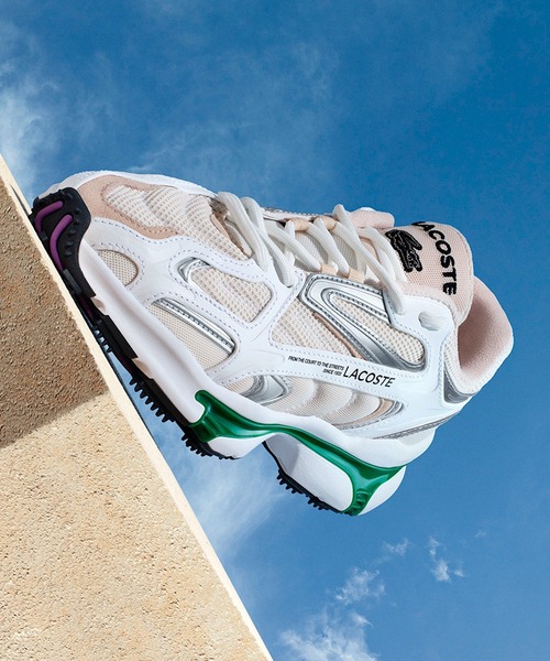 LACOSTE（ラコステ）の「ウィメンズ L003 2K24 124 1 SFA（スニーカー・レディース・トリコロール/グレー/ブラック/ホワイト×グリーン/ライトベージュ/ネイビー・22.5cm/23.0cm/23.5cm/24.0cm/24.5cm）」の14枚目の写真