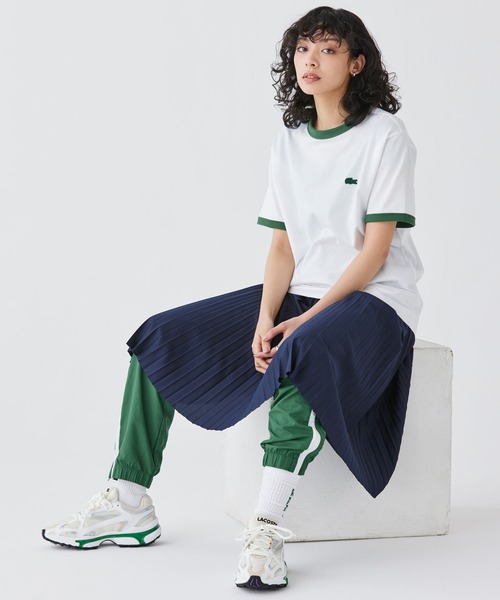 LACOSTE（ラコステ）の「ウィメンズ L003 2K24 124 1 SFA（スニーカー・レディース・トリコロール/グレー/ブラック/ホワイト×グリーン/ライトベージュ/ネイビー・22.5cm/23.0cm/23.5cm/24.0cm/24.5cm）」の21枚目の写真