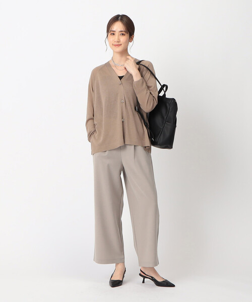 COMME CA ISM（コムサイズム）の「リネン混　カーディガン（カーディガン/ボレロ・レディース・キナリ/チャコール/モカ・MEDIUM/LARGE）」の13枚目の写真