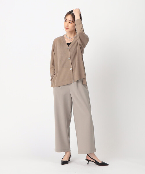 COMME CA ISM（コムサイズム）の「リネン混　カーディガン（カーディガン/ボレロ・レディース・キナリ/チャコール/モカ・MEDIUM/LARGE）」の14枚目の写真