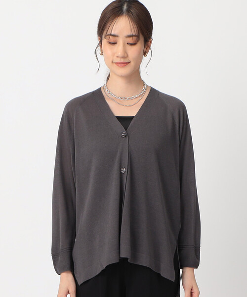 COMME CA ISM（コムサイズム）の「リネン混　カーディガン（カーディガン/ボレロ・レディース・キナリ/チャコール/モカ・MEDIUM/LARGE）」の17枚目の写真
