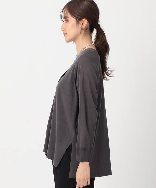 COMME CA ISM（コムサイズム）の「リネン混　カーディガン（カーディガン/ボレロ・レディース・キナリ/チャコール/モカ・MEDIUM/LARGE）」の18枚目の写真