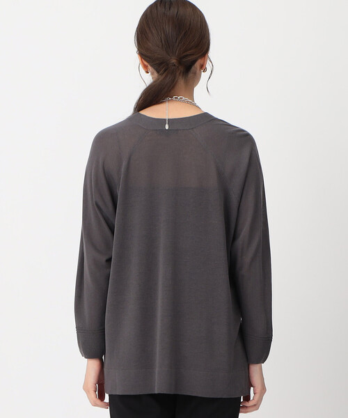 COMME CA ISM（コムサイズム）の「リネン混　カーディガン（カーディガン/ボレロ・レディース・キナリ/チャコール/モカ・MEDIUM/LARGE）」の19枚目の写真
