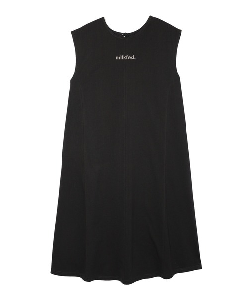 MILKFED.(ミルクフェド)の「SLEEVELSS LOGO DRESS(ワンピース・レディース・ネイビー/ライトブルー/ブラック・ONE SIZE)」の2枚目の写真