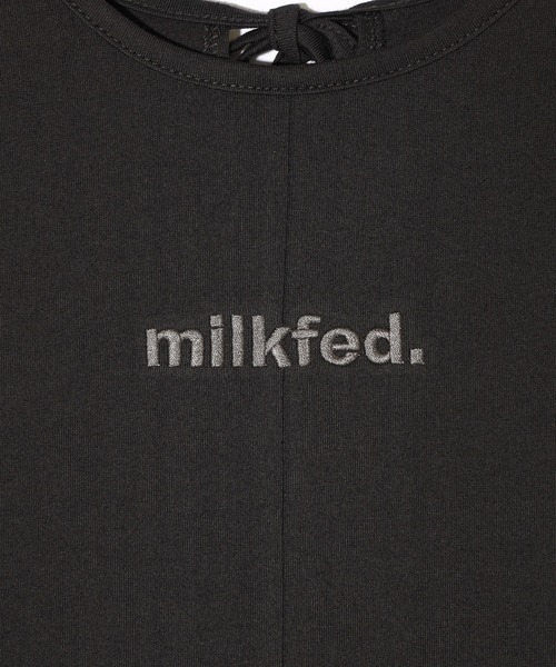 MILKFED.(ミルクフェド)の「SLEEVELSS LOGO DRESS(ワンピース・レディース・ネイビー/ライトブルー/ブラック・ONE SIZE)」の5枚目の写真