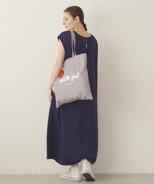 MILKFED.(ミルクフェド)の「SLEEVELSS LOGO DRESS(ワンピース・レディース・ネイビー/ライトブルー/ブラック・ONE SIZE)」の15枚目の写真