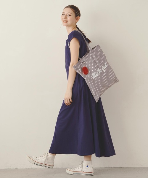 MILKFED.(ミルクフェド)の「SLEEVELSS LOGO DRESS(ワンピース・レディース・ネイビー/ライトブルー/ブラック・ONE SIZE)」の17枚目の写真