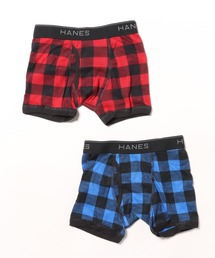 JEANS MATE（ジーンズメイト）の「【HANES/ヘインズ】【2枚セット】キッズ ボクサーパンツ 2枚組 消臭加工 Fresh IQ 綿混ストレッチ 前開き 子供用下着（ボクサーパンツ）」