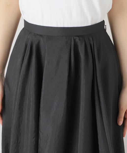 Noble（ノーブル）の「シルキータフタマキシスカート（スカート・レディース・アイボリー/ブラック・38/36）」の15枚目の写真