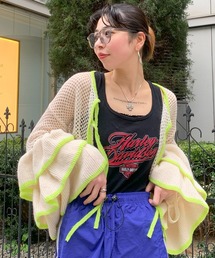 Oha!Alii（オハイアリイ）の「【Oha!Alii / オハイアリイ】モヘアライクフリルショートカーディガン（カーディガン/ボレロ）」