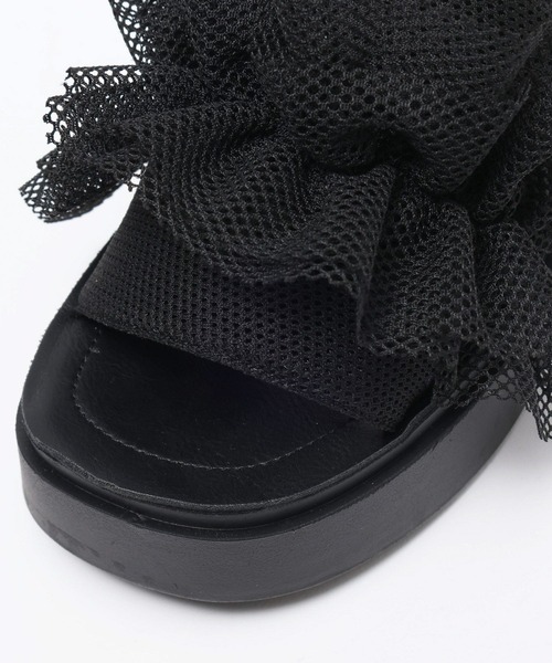 LOWRYS FARM(ローリーズファーム)の「カンドウフィットフリル 105198(サンダル・レディース・ブラック系その他/ブラック/ホワイト/シルバー・LARGE/MEDIUM)」の14枚目の写真