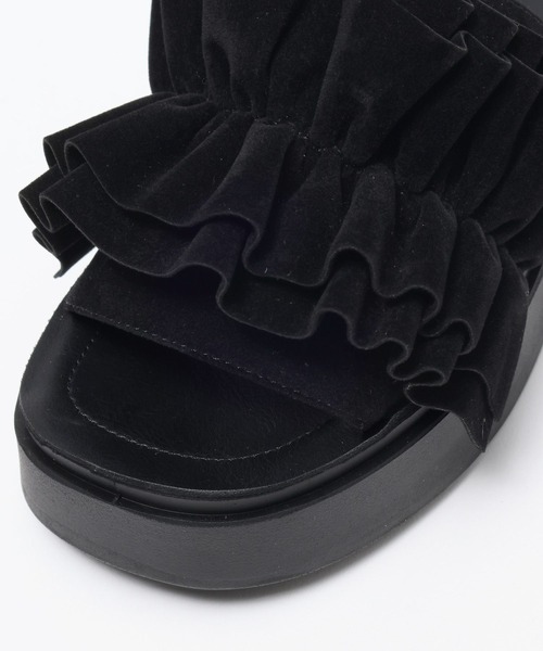 LOWRYS FARM(ローリーズファーム)の「カンドウフィットフリル 105198(サンダル・レディース・ブラック系その他/ブラック/ホワイト/シルバー・LARGE/MEDIUM)」の15枚目の写真