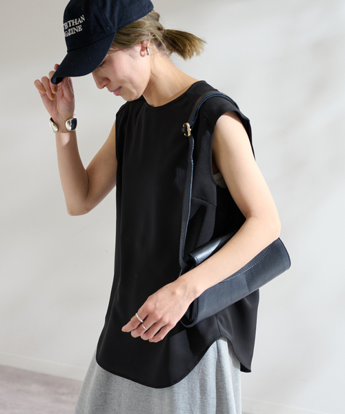 FRAMeWORK UVカットTee-ブラウス FRAMeWORK（フレームワーク）の「UVカットタックブラウス