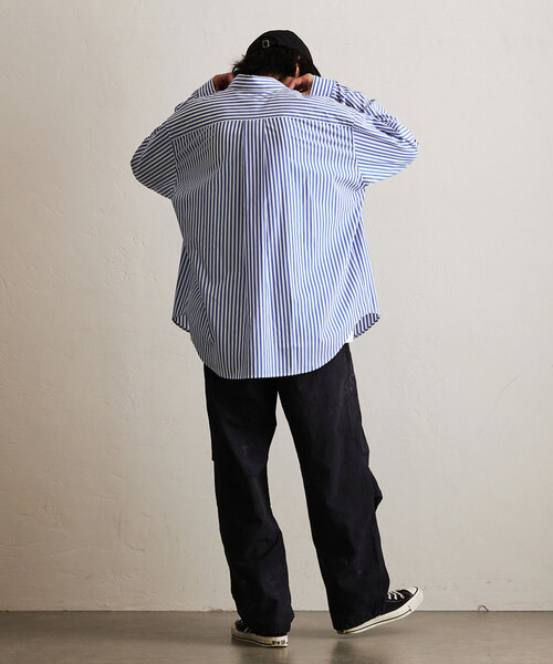 417 EDIFICE（フォーワンセブンエディフィス）の「”追加販売”【LE JAPON】 Akita レギュラーシャツ（シャツ/ブラウス・メンズ・サックスブルー/ブルー系その他・SMALL/MEDIUM/LARGE）」の4枚目の写真