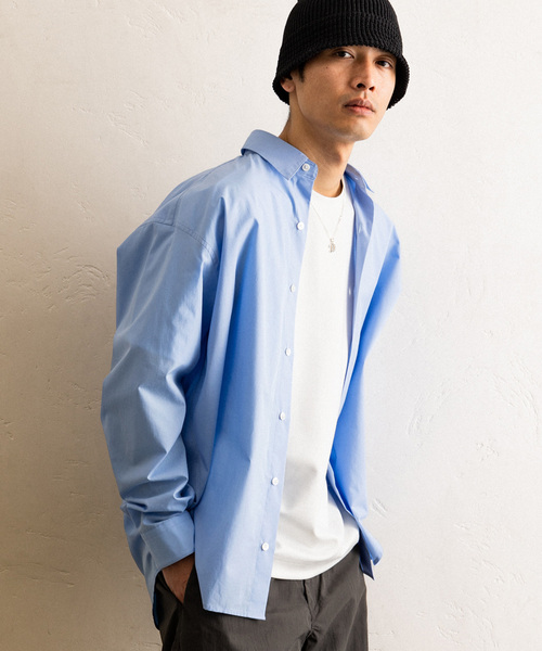 417 EDIFICE（フォーワンセブンエディフィス）の「”追加販売”【LE JAPON】 Akita レギュラーシャツ（シャツ/ブラウス・メンズ・サックスブルー/ブルー系その他・SMALL/MEDIUM/LARGE）」の19枚目の写真