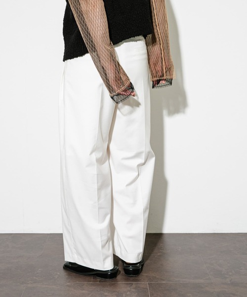 KBF（ケイビーエフ）の「『2サイズ展開』レイヤードデザインスラックスパンツ（その他パンツ・レディース・オフホワイト/オレンジ/グレー・38/36）」の21枚目の写真