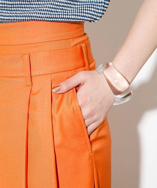 KBF（ケイビーエフ）の「『2サイズ展開』レイヤードデザインスラックスパンツ（その他パンツ・レディース・オフホワイト/オレンジ/グレー・38/36）」の18枚目の写真