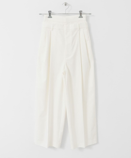 KBF（ケイビーエフ）の「『2サイズ展開』レイヤードデザインスラックスパンツ（その他パンツ・レディース・オフホワイト/オレンジ/グレー・38/36）」の7枚目の写真