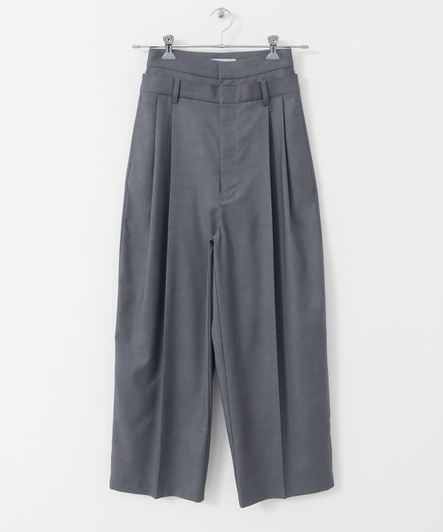 KBF（ケイビーエフ）の「『2サイズ展開』レイヤードデザインスラックスパンツ（その他パンツ・レディース・オフホワイト/オレンジ/グレー・38/36）」の8枚目の写真