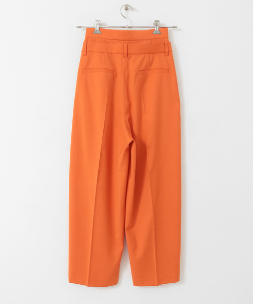 KBF（ケイビーエフ）の「『2サイズ展開』レイヤードデザインスラックスパンツ（その他パンツ・レディース・オフホワイト/オレンジ/グレー・38/36）」の11枚目の写真