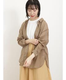 Samansa Mos2 | リネンシアーシャツ(シャツ/ブラウス)