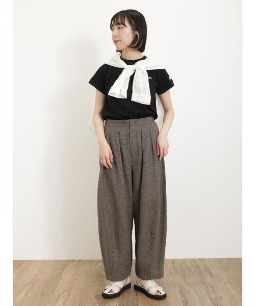 Samansa Mos2（サマンサ モスモス）の「リネンシアーシャツ（シャツ/ブラウス・レディース・ブラウン/ピンク/ブルー/チャコールグレー/オフホワイト・F）」の18枚目の写真