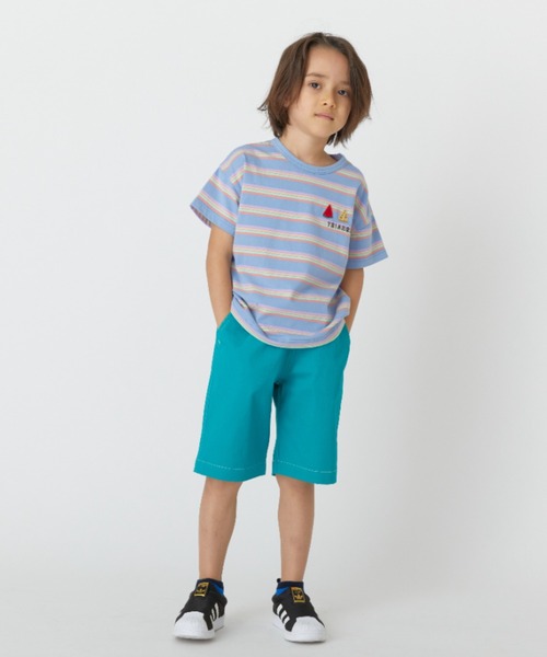HAKKA KIDS(ハッカキッズ)の「ストレッチツイルハーフパンツ(その他パンツ・キッズ・マスタード/グリーン/ブルー・100cm/110cm/120cm/130cm)」の9枚目の写真