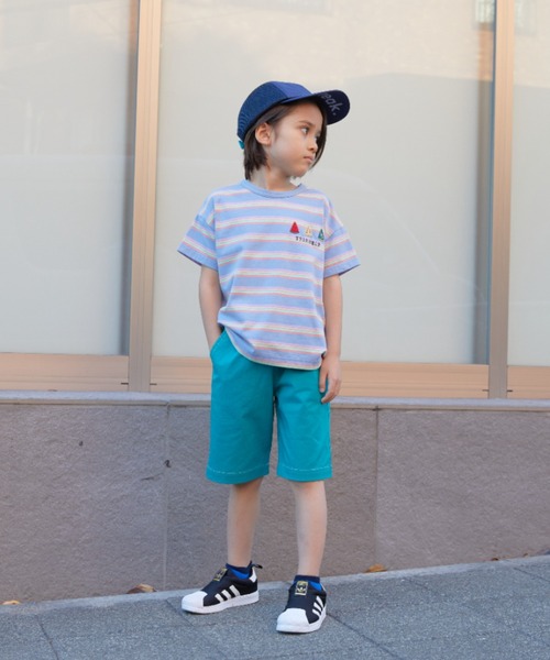 HAKKA KIDS(ハッカキッズ)の「ストレッチツイルハーフパンツ(その他パンツ・キッズ・マスタード/グリーン/ブルー・100cm/110cm/120cm/130cm)」の14枚目の写真