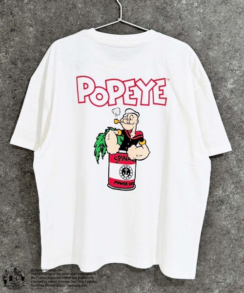 POPEYE（ポパイ）の「POPEYE　ポパイ　オーバーサイズ　半袖Tシャツ（Tシャツ/カットソー・メンズ・チャコール/ミント/ネイビー/オレンジ/ホワイト系/ブラック/オフホワイト/ダークグリーン・M/L/XL）」の22枚目の写真