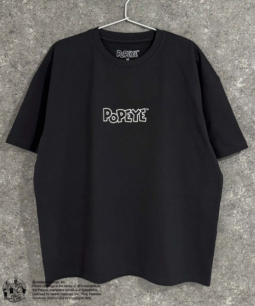 POPEYE（ポパイ）の「POPEYE　ポパイ　オーバーサイズ　半袖Tシャツ（Tシャツ/カットソー・メンズ・チャコール/ミント/ネイビー/オレンジ/ホワイト系/ブラック/オフホワイト/ダークグリーン・M/L/XL）」の14枚目の写真
