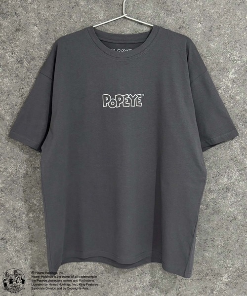 POPEYE（ポパイ）の「POPEYE　ポパイ　オーバーサイズ　半袖Tシャツ（Tシャツ/カットソー・メンズ・チャコール/ミント/ネイビー/オレンジ/ホワイト系/ブラック/オフホワイト/ダークグリーン・M/L/XL）」の16枚目の写真