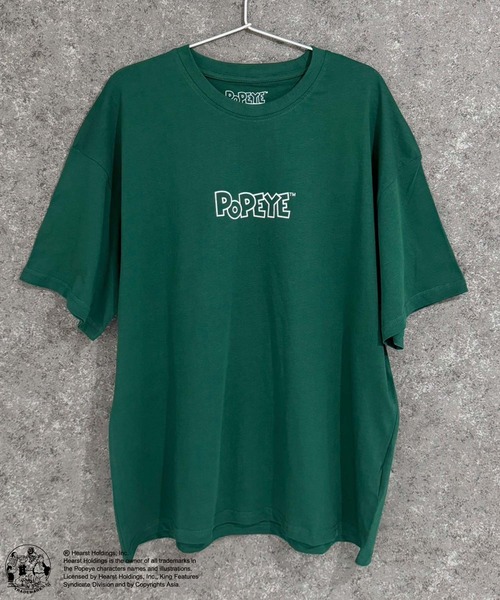 POPEYE（ポパイ）の「POPEYE　ポパイ　オーバーサイズ　半袖Tシャツ（Tシャツ/カットソー・メンズ・チャコール/ミント/ネイビー/オレンジ/ホワイト系/ブラック/オフホワイト/ダークグリーン・M/L/XL）」の18枚目の写真