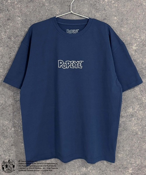 POPEYE（ポパイ）の「POPEYE　ポパイ　オーバーサイズ　半袖Tシャツ（Tシャツ/カットソー・メンズ・チャコール/ミント/ネイビー/オレンジ/ホワイト系/ブラック/オフホワイト/ダークグリーン・M/L/XL）」の11枚目の写真