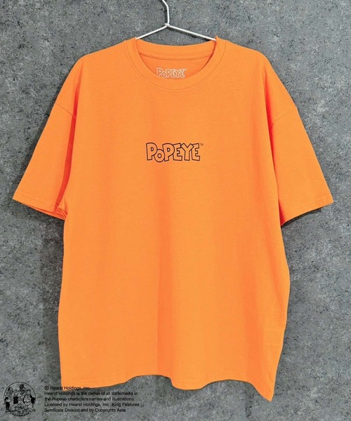 POPEYE（ポパイ）の「POPEYE　ポパイ　オーバーサイズ　半袖Tシャツ（Tシャツ/カットソー・メンズ・チャコール/ミント/ネイビー/オレンジ/ホワイト系/ブラック/オフホワイト/ダークグリーン・M/L/XL）」の13枚目の写真