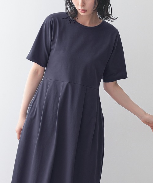 for/c（フォーシー）の「汗シミ防止コクーンワンピース【サスティナブル】（ワンピース・レディース・ブラック/チャコールグレー・L/M）」の15枚目の写真