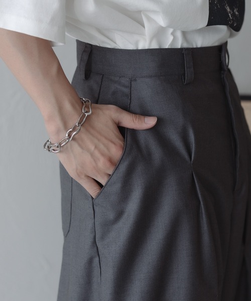 epnok(エプノック)の「メニータックワイドパンツ(スラックス・メンズ・ベージュ/グレー・SMALL/MEDIUM/LARGE)」の22枚目の写真