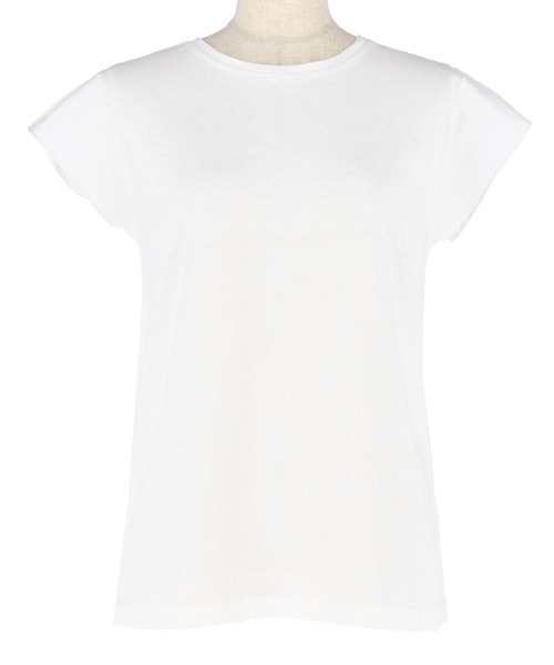 セール】フレンチスリーブコットンTシャツ（Tシャツ/カットソー