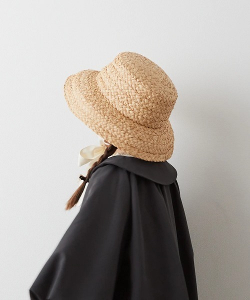 riziere(リジェール)の「ラフィアバケットハット(ハット・キッズ・ナチュラル・FREE)」の5枚目の写真