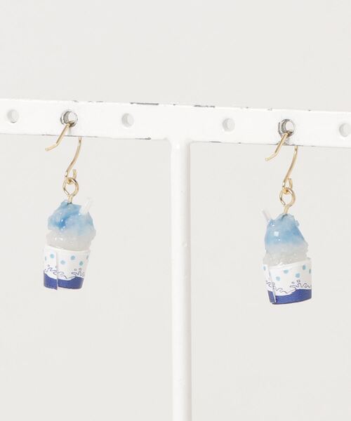 【1130】かち割り氷のピアス／イヤリング 1130】かち割り氷のピアス／イヤリング