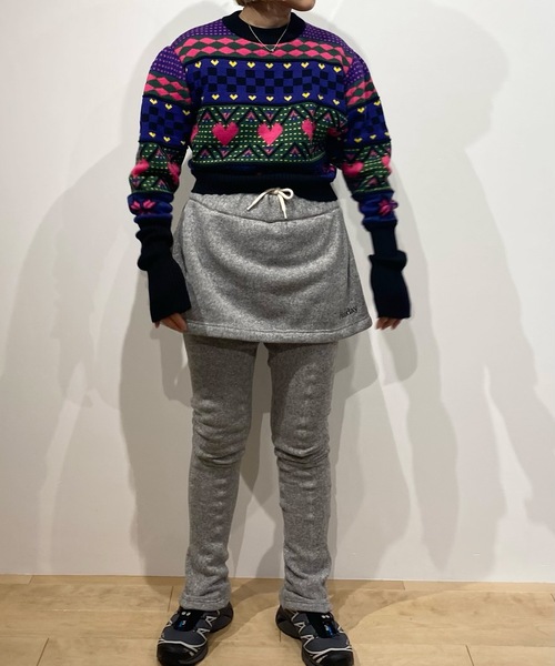 スカート HOLIDAY THERMAL PRO FLEECE MINI SKIRT THERMAL PRO FLEECE TUCK MINI SKIRT サーマルプロフリー