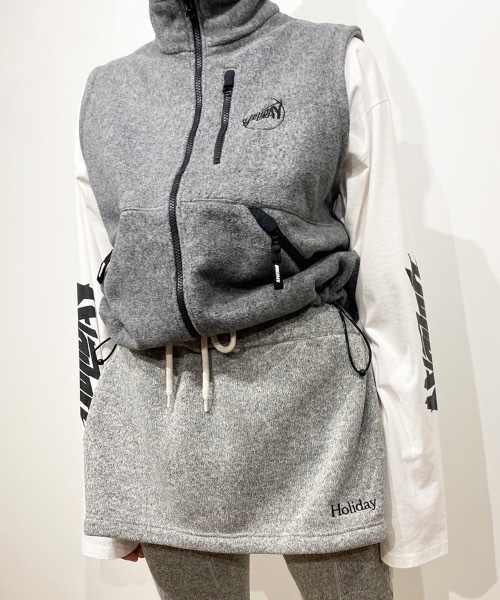 THERMAL PRO FLEECE TUCK MINI SKIRT サーマルプロフリー