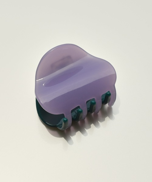 GOLDY(ゴールディ)の「ツートン アセチ ミニ バンス クリップ(バレッタ/ヘアクリップ・レディース・パープル/ピンク/グリーン/アイボリー・FREE)」の3枚目の写真