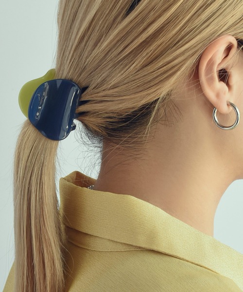ツートン アセチ ミニ バンス クリップ（バレッタ/ヘアクリップ