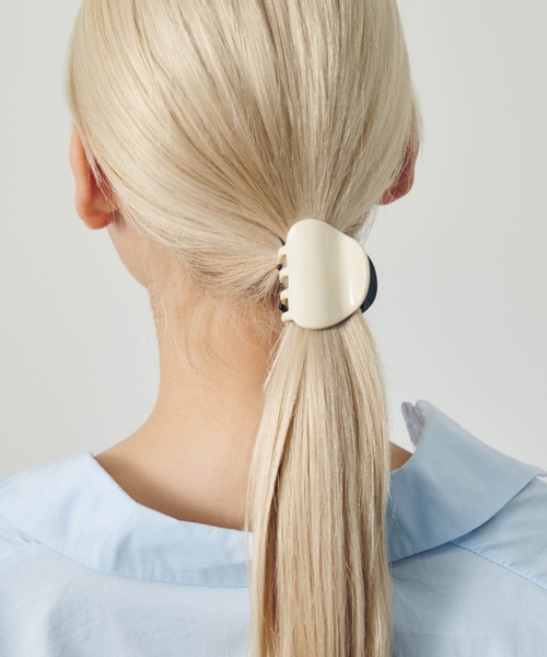 ツートン アセチ ミニ バンス クリップ（バレッタ/ヘアクリップ