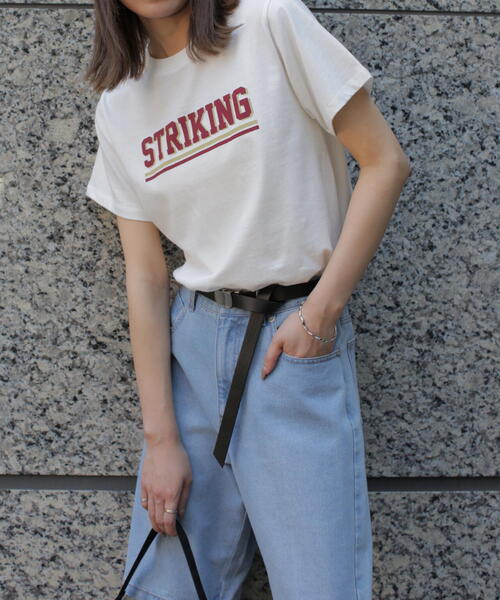 FREE'S MART（フリーズマート）の「カレッジロゴナンバープリントＴシャツ（Tシャツ/カットソー・レディース・ホワイト/ブラック・FREE）」の15枚目の写真