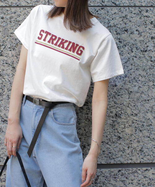 FREE'S MART（フリーズマート）の「カレッジロゴナンバープリントＴシャツ（Tシャツ/カットソー・レディース・ホワイト/ブラック・FREE）」の17枚目の写真