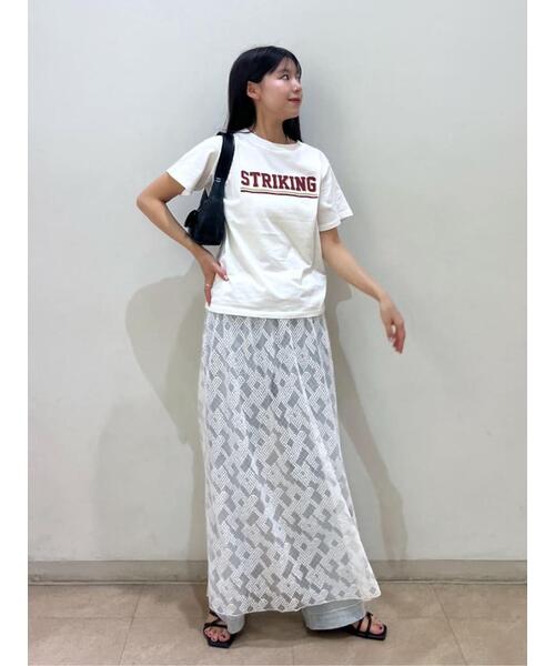 FREE'S MART（フリーズマート）の「カレッジロゴナンバープリントＴシャツ（Tシャツ/カットソー・レディース・ホワイト/ブラック・FREE）」の19枚目の写真