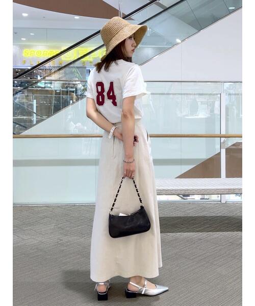 FREE'S MART（フリーズマート）の「カレッジロゴナンバープリントＴシャツ（Tシャツ/カットソー・レディース・ホワイト/ブラック・FREE）」の20枚目の写真