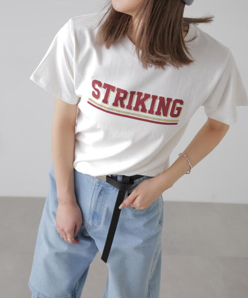 FREE'S MART（フリーズマート）の「カレッジロゴナンバープリントＴシャツ（Tシャツ/カットソー・レディース・ホワイト/ブラック・FREE）」の10枚目の写真