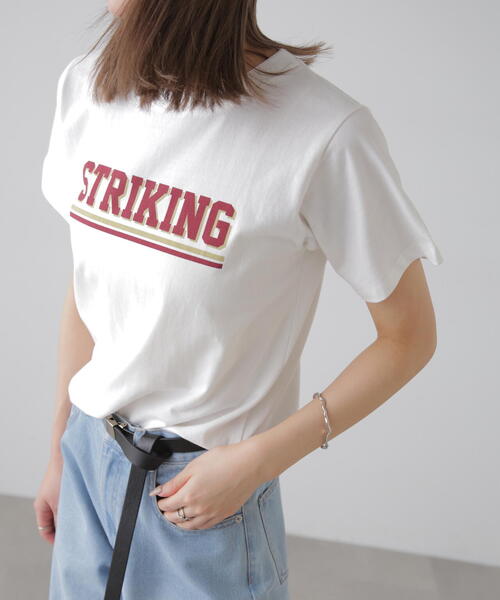 FREE'S MART（フリーズマート）の「カレッジロゴナンバープリントＴシャツ（Tシャツ/カットソー・レディース・ホワイト/ブラック・FREE）」の11枚目の写真